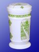 Picture of Jar with etching design 500 g green