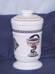 Picture of Jar with Pharmacie goblet design 100 g, gold
